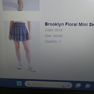 Altar'd State NWT blue floral mini size M